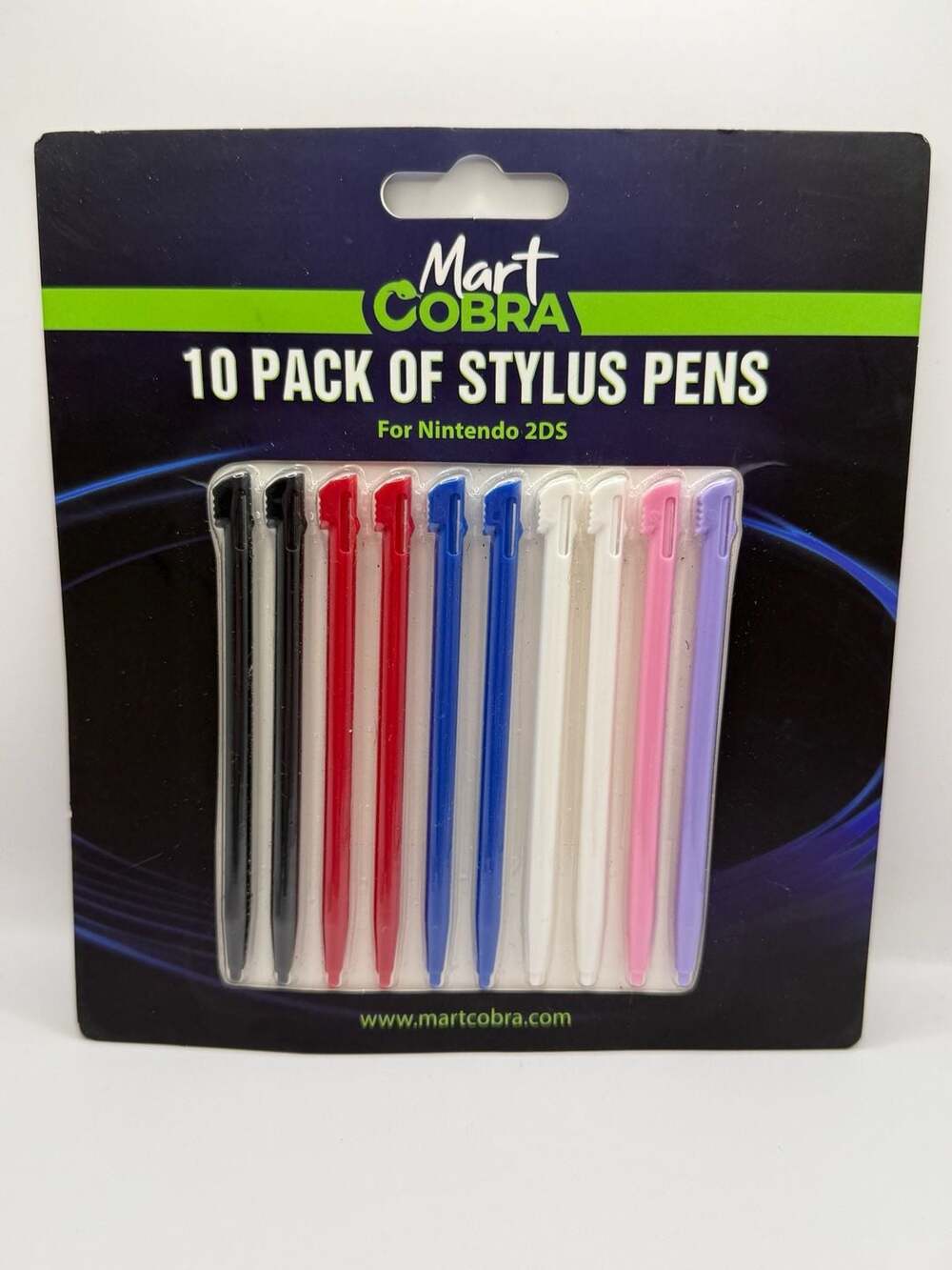 Mart Cobra 10-Pack Replacement Stylus Pens for Nintendo 2DS